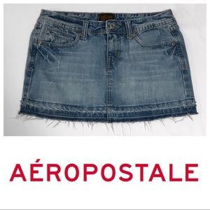 Aeropostale | Distressed Denim Mini Skirt